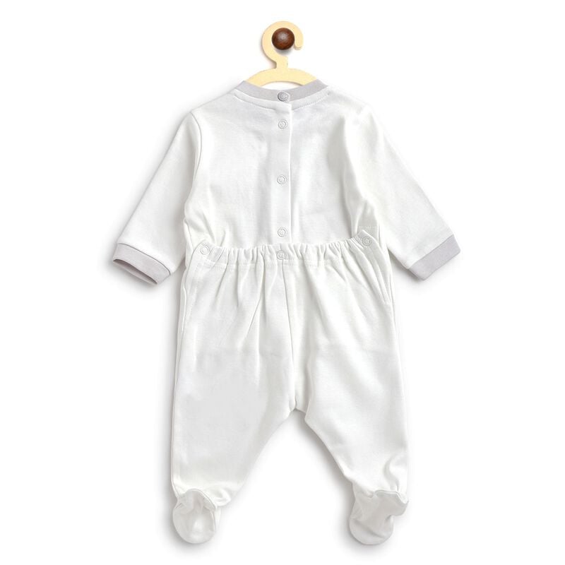 Knitted Babysuit-Back Opening image number 1